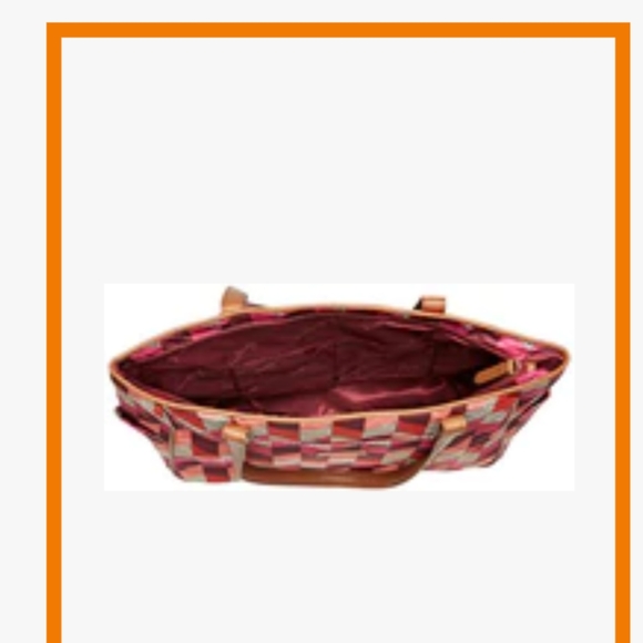 Vera Bradley LuggageVERA BRADLEY PREPPY POLY ZIP TOP TOTE, BOHEMIAN CHEVRON - Picture 3 of 6